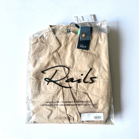 RAILS Natalie Wrap Dress Size Small Khaki Brand New with Tags & Packaging - Picture 6 of 10